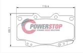 PS1739-4WD Powerstop Disc Pads Titanium 4WD - Toyota Front (SET)